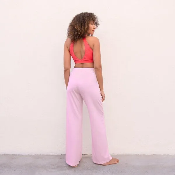 Jaya Jaya Delphine - Damen - Bra für Yoga aus Biobaumwolle, Hibiskus / rot, – Produktbild 4 von 4