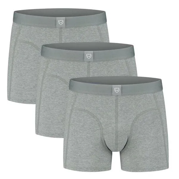 A-Dam A-Dam 3er Pack Boxer Brief Uni, Melo mela (grau), – Produktbild 1 von 1