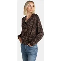 Lovjoi LOVJOI Damen vegan Jacke Boca Braun Python – Produktbild 1 von 1