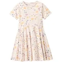 People Wear Organic People Wear Organic "Kurzarm Kleid, rosa bedruckt, ""floral"", Bio-Baumwolle " – Produktbild 1 von 1