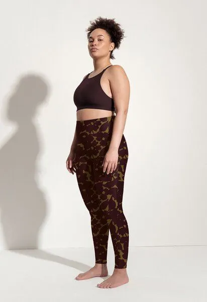 Oy Oy Surf & Yoga Leggings „Larimar“, Hibiskus print, – Produktbild 3 von 4