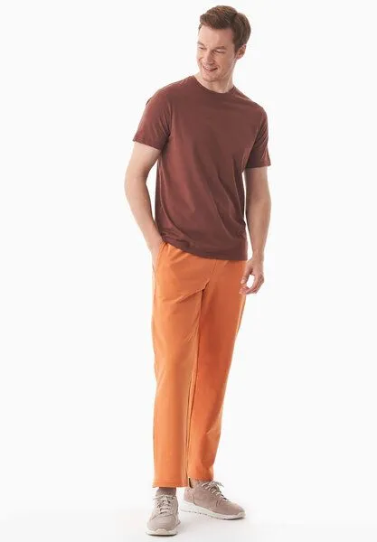 ORGANICATION ORGANICATION POYRAZ | Leichte Sweathose aus Bio-Baumwolle, Apricot tan, – Produktbild 1 von 4