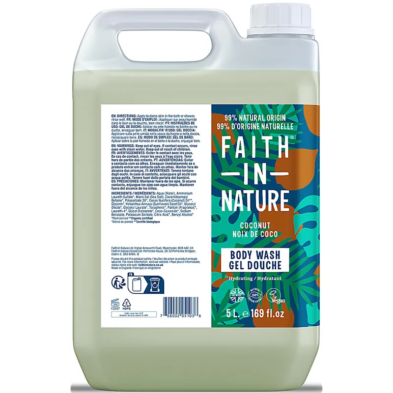 Faith in Nature Faith in Nature Coconut Duschgel & Schaumbad 5L – Produktbild 1 von 1