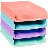 Exacompta 4 Exacompta Briefablagen Combo Styli "Candy Tidy", DIN A4+, sortiert – Produktbild 1 von 1