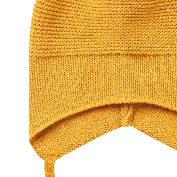 Sense Organics & friends in cooperation with GARY MASH Sense Organics & friends in cooperation with GARY MASH Baby Strickmütze mit Ohrenschutz, Gelb, – Produktbild 2 von 2