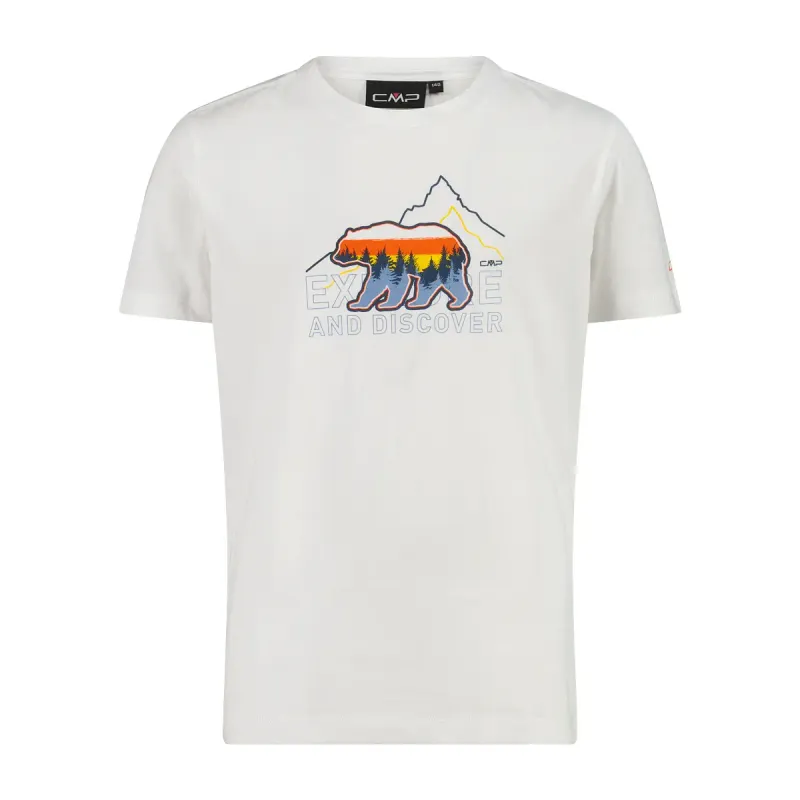 CMP T-Shirt aus Bio-Baumwolljersey Kind CMP, Blanc, – Produktbild 1 von 1