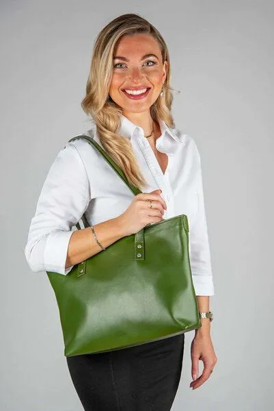 GREVIRO GREVIRO Totebag "L" aus Kaktusleder (vegan), Beige, – Produktbild 4 von 4