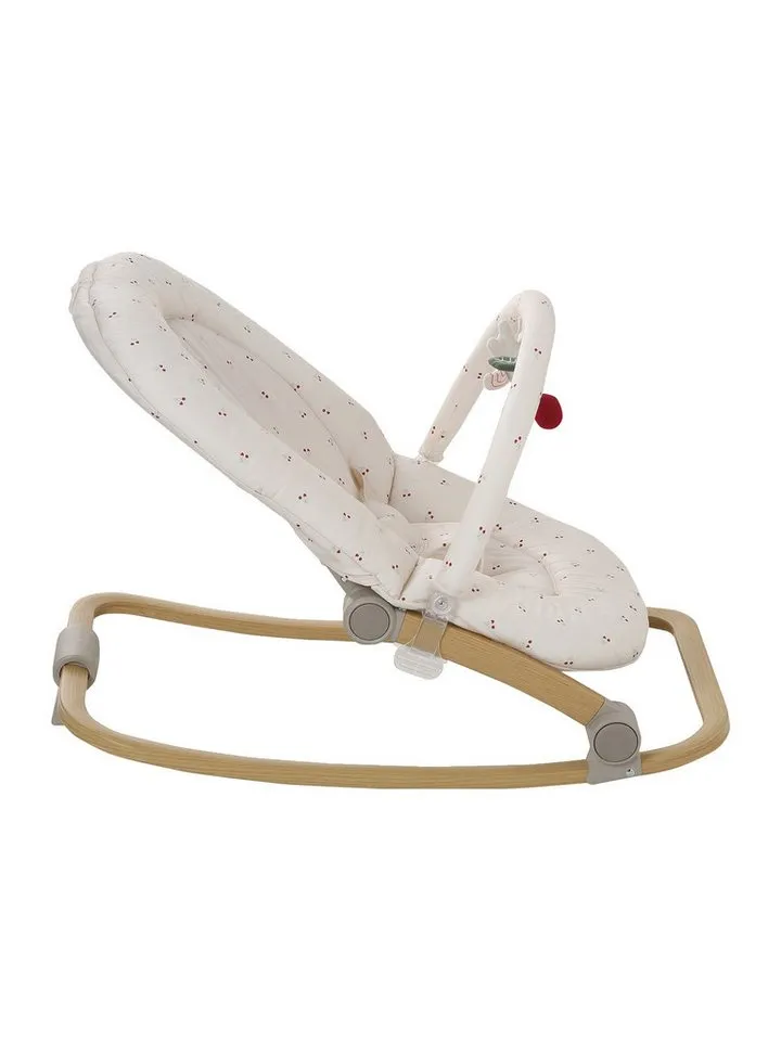 Vertbaudet Vertbaudet Babywippe Babywippe mit Spielbogen BABYDREAM, Beige|gelb, – Produktbild 3 von 5
