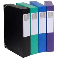 Exacompta 10 Exacompta Archivboxen aus Colorspan-Karton, 600 g/m², DIN A4, sortiert, RB 60 mm – Produktbild 1 von 1