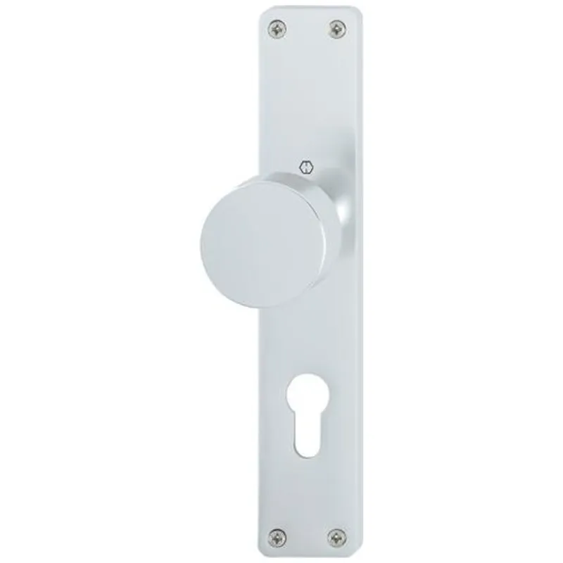 HOPPE Hoppe ZT-Knopflangschild, PZ, E72, RH7, ALU, f.Stiftv., 58/202, Knopf fest auf Langsch., F1 – Produktbild 1 von 1