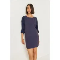 SKFK SKFK Damen vegan Kleid Adaie Marineblau – Produktbild 1 von 1