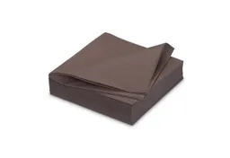 AVA Papierserviette, Servietten stoffähnlich 40x40cm 25 Stück Dunkelbraun – Produktbild 1 von 1