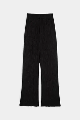 amt studio amt.studio Elegante leichte Schlaghose "Midnight" in schwarz mit Muster – Produktbild 1 von 1