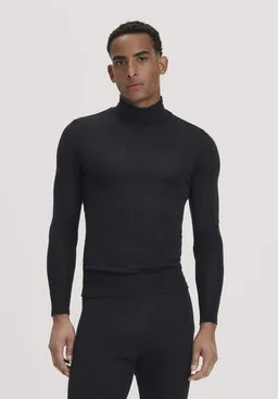 hessnatur hessnatur Roll-Neck Longsleeve Fitted aus Bio-Merinowolle und Seide – Produktbild 1 von 1