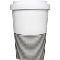 Mahlwerck Mahlwerck Porzellanbecher 'Coffee2Go Wave' 0,35 l, grau – Produktbild 1 von 1
