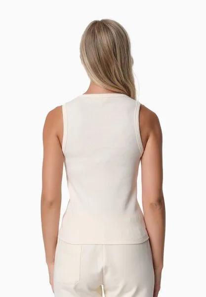 ORGANICATION ORGANICATION SOFFIA | Rib Top aus Bio-Baumwolle, Off white, – Produktbild 3 von 3