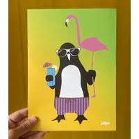 päfjes päfjes Der Urlaubs/Party Pinguin Paule - Poster A4 – Produktbild 1 von 1