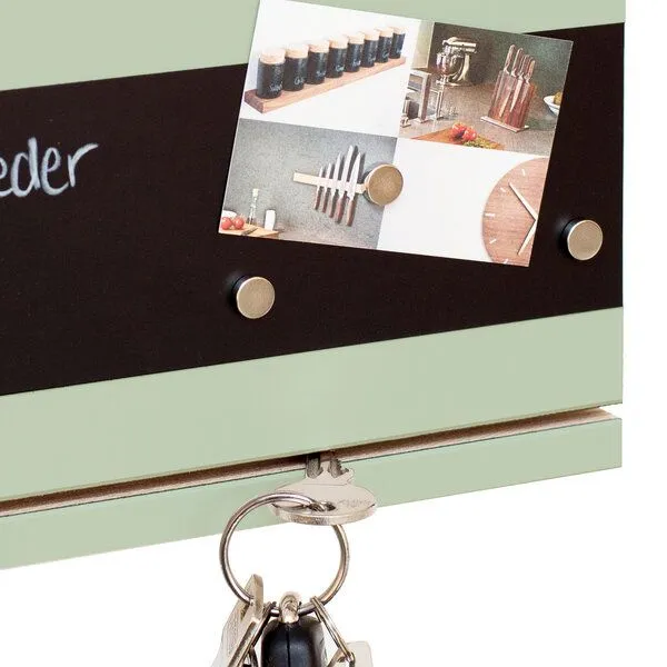 klotzaufklotz klotzaufklotz Schlüsselbrett Linoleum, Blassgrün, – Produktbild 2 von 4