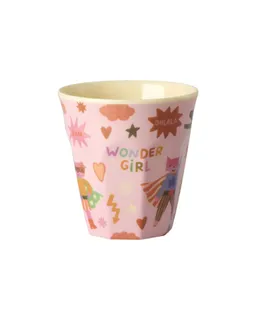 RICE RICE Becher Rice Melamin Kleiner Becher - Super Hero Rosa 160ml, 1-tlg., Melamin – Produktbild 1 von 1