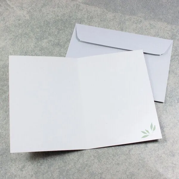 Bow & Hummingbird Bow & Hummingbird Trauerkarte „Das Leben endet“, Grau, – Produktbild 3 von 3
