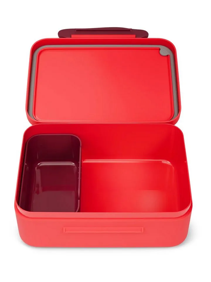 Ergobag Ergobag Lunchbox Brotdose, Kunststoff, (Brotdose, 1-tlg., 1x Brotdose), spülmaschinengeeignet bis 45 Grad, Handwäsche empfohlen, Rot, – Produktbild 3 von 4