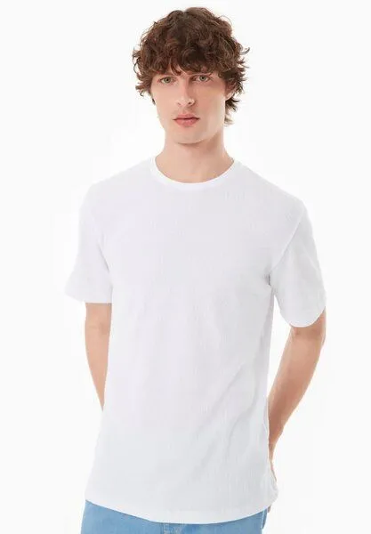 ORGANICATION ORGANICATION Basic T-Shirt aus Bio-Baumwolle, White, – Produktbild 1 von 4