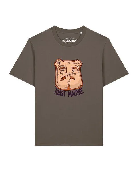 watapparel watapparel T-Shirt Unisex Toast Malone, Mocha, – Produktbild 1 von 2