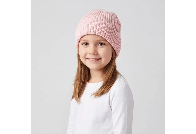 TupTam Strickmütze TupTam Kinder Winter Beanie- Strickmütze, Rosa, – Produktbild 3 von 5