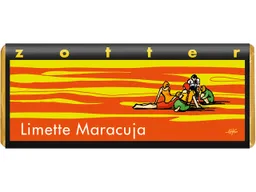 Zotter Bitterschokolade mit Maracuja & Limette, handgeschöpft – Produktbild 1 von 1