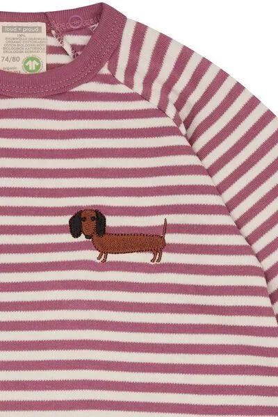 loud + proud loud + proud Babys & Kinder Weiches Sweatkleid, GOTS-zertifiziert, Grape(rosa), – Produktbild 3 von 4