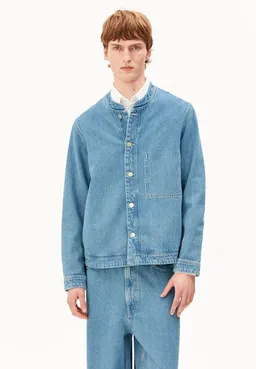 ARMEDANGELS ARMEDANGELS COLLARLESS Herren Jeansjacke aus TENCEL Lyocell Mix – Produktbild 1 von 1