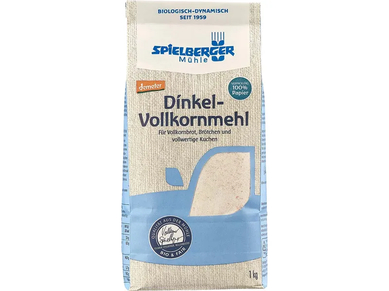 Spielberger Mühle Spielberger Mühle Bio-Dinkel-Vollkornmehl, 1 kg – Produktbild 1 von 1
