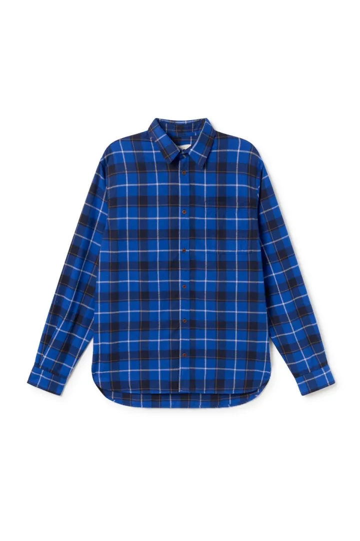 TWOTHIRDS TWOTHIRDS Herren vegan Hemd Kirkby Blau, Dunkelblau, – Produktbild 2 von 2