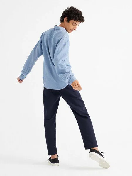 thinking mu thinking mu Hemp Ant Shirt, Blau (indigo), – Produktbild 3 von 4
