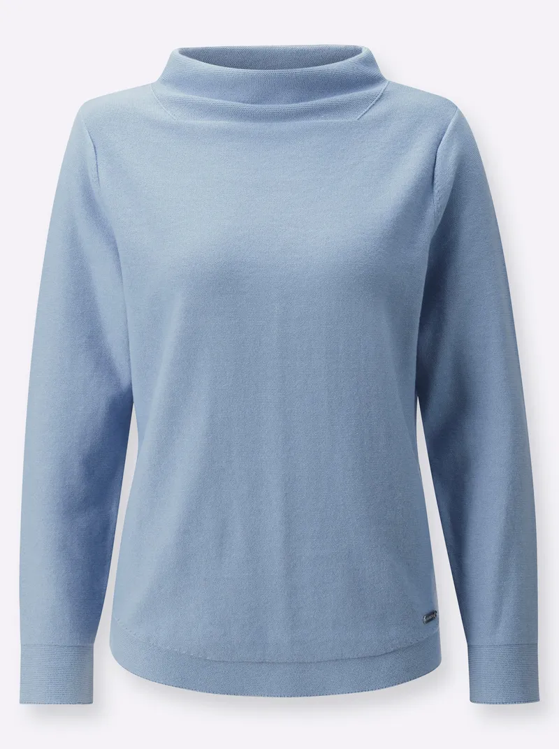Witt Langarm-Pullover bleu, Bleu, – Produktbild 1 von 2
