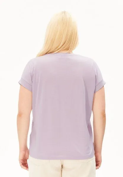 ARMEDANGELS ARMEDANGELS IDAARA Damen T-Shirt aus Bio-Baumwolle, Moonlit lilac, – Produktbild 3 von 5