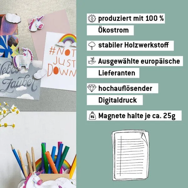 WERKHAUS WERKHAUS Magnet-Set - Einhorn – Produktbild 4 von 4