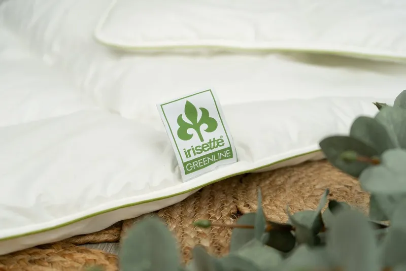 irisette GREENLINE Baumwollbettdecke Sommersteppbett Irisette Greenline Baumwolle, Füllung: 100% Baumwolle, Bezug: 100% Baumwolle aus kontrolliert biologischem Anbau, waschbar bis 60°C, mit natürlichen Materialeigenschaften, Weiß, – Produktbild 4 von 5