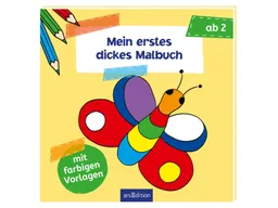 ars edition ars edition Mein erstes dickes Malbuch,mit farbigen Malvorlagen 64 Seiten – Produktbild 1 von 1