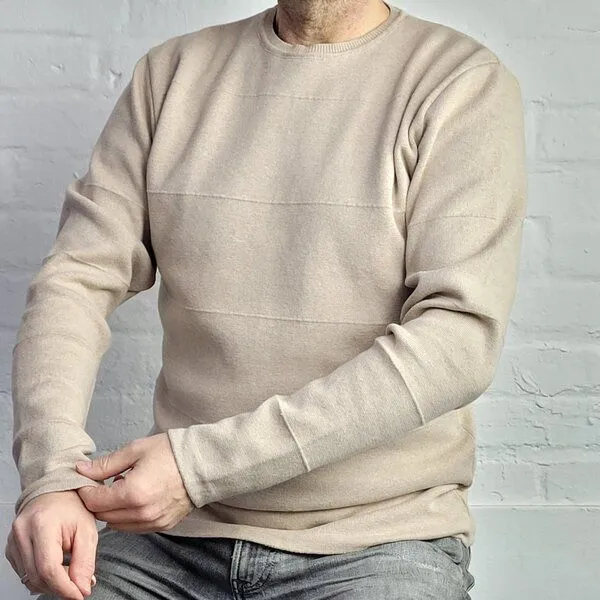 Wunderwerk Wunderwerk crewknit p. milano structure-stripe, 225 camel beige (natur), – Produktbild 1 von 1