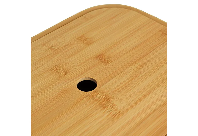 ESTEXO Aufbewahrungssystem Faltbarer Bambuskorb Aufbewahrungsbox Hellgrau 35x25x24 cm Aufbewahr, Grau, – Produktbild 3 von 5