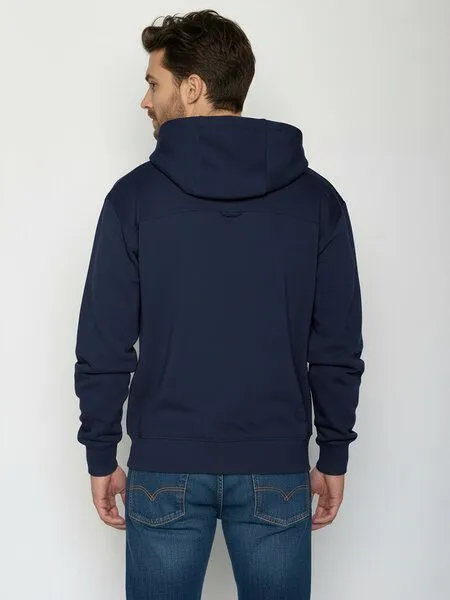 GreenBomb GREENBOMB Colors Joy - Gemütlicher Hoodie aus Bio-Baumwolle / hochwertiger Print / GOTS / Fair & Vegan, Blau (marineblau), – Produktbild 4 von 4