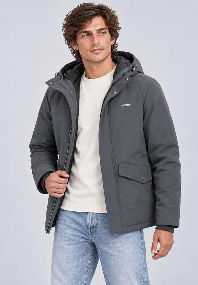 ragwear ragwear Funktionsjacke Shellis YOUMODO Wasserdichte Softshelljacke mit Kapuze, Blau, – Produktbild 4 von 5