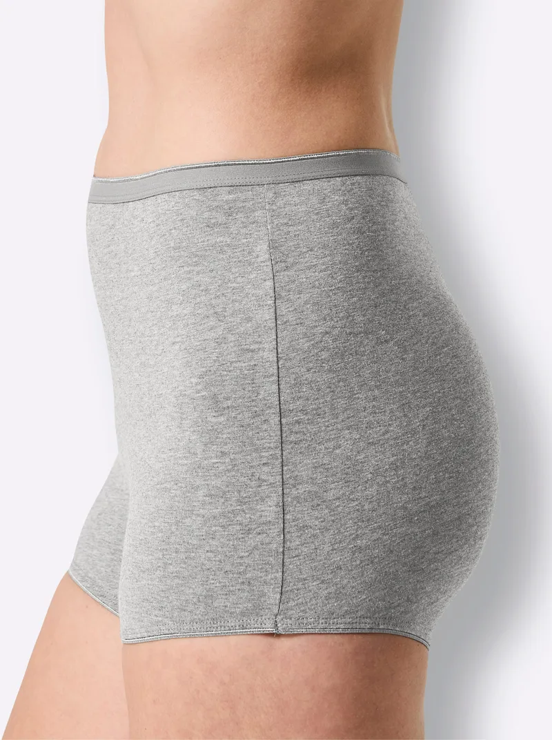 wäschepur Panty 2x grau-meliert + 2x anthrazit-meliert, 2x grau-meliert + 2x anthrazit-meliert, – Produktbild 2 von 3