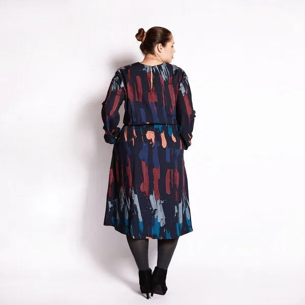 WiDDA berlin WiDDA berlin Elegantes Kleid SPLASH aus TENCEL mit grafischem Muster – Produktbild 1 von 3