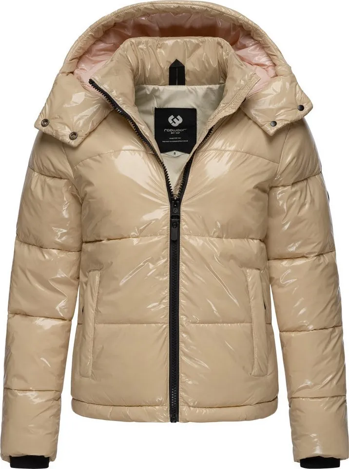 ragwear ragwear Steppjacke Roobie super stylische, gänzende Damen Winterjacke, Braun, – Produktbild 2 von 5