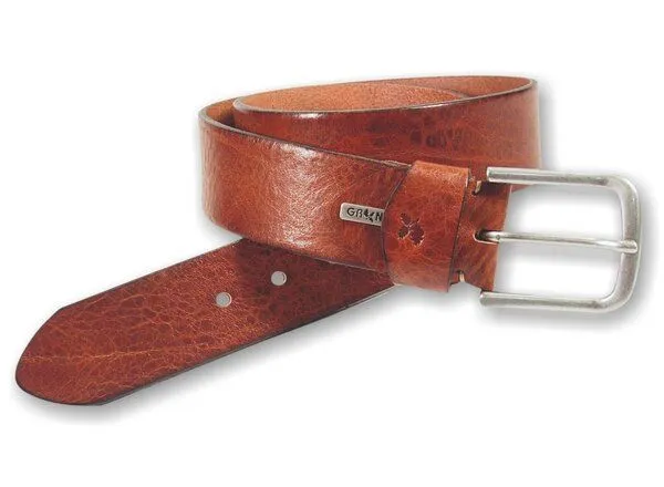 Greenbelts Greenbelts Herren Ledergürtel REED, Cognac, – Produktbild 3 von 4