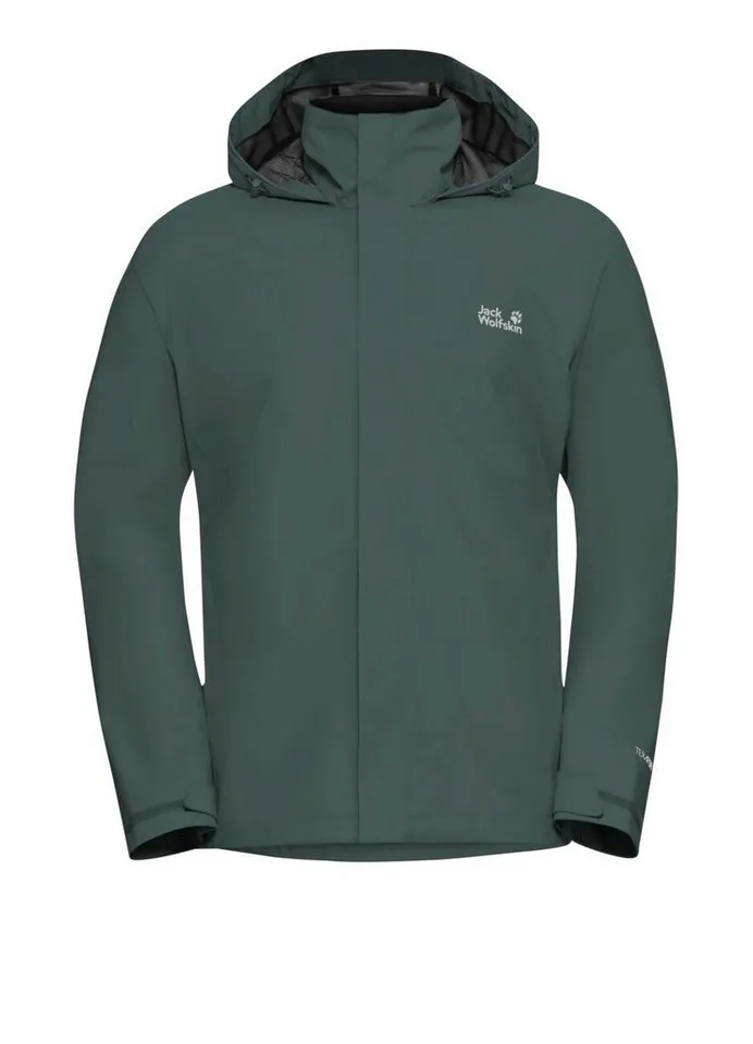 Jack Wolfskin Jack Wolfskin Regenjacke Trailtime 2-Lagen (wasserdicht, atmungsaktiv) 2026 palm grün Herren, Grün, – Produktbild 2 von 5