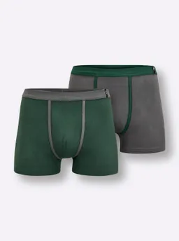 wäschepur men Hose kurz anthrazit + moos – Produktbild 1 von 1