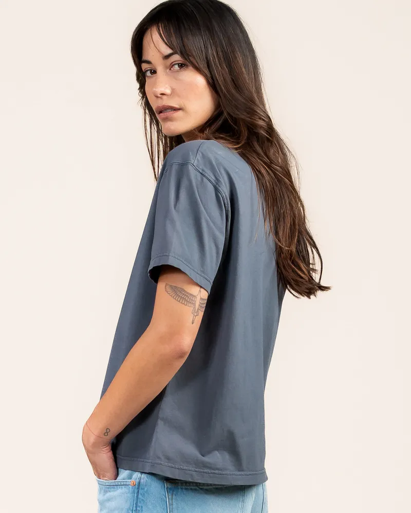 Kuyichi Kuyichi Damen vegan T-Shirt Faye Vintage Grau, Dunkelgrau, – Produktbild 1 von 2
